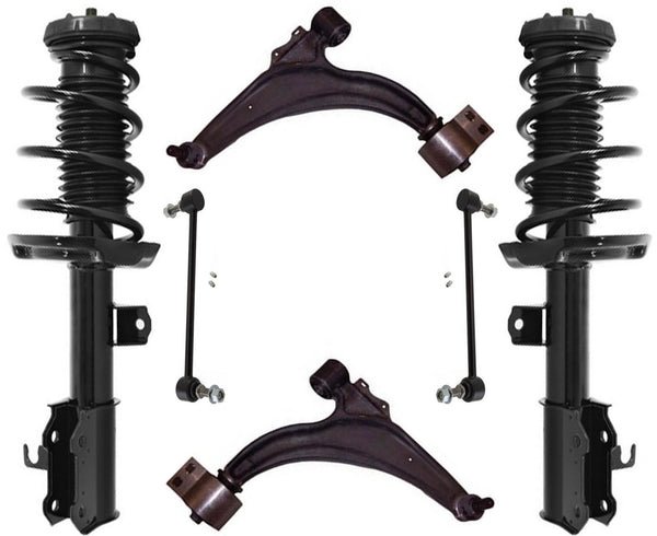Fits 2014-2015 Chevrolet Cruze 1.8L Front Complete Struts Control Arms & Links