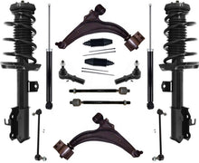 Se adapta a Chevrolet Cruze 2014-2015, puntales delanteros, amortiguadores traseros, brazos de control, varillas de amarre