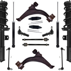 Se adapta a Chevrolet Cruze 2014-2015, puntales delanteros, amortiguadores traseros, brazos de control, varillas de amarre