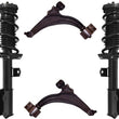 Front Complete Coil Spring Strut Control Arms For 2013-2017 Buick Verano 2.4L