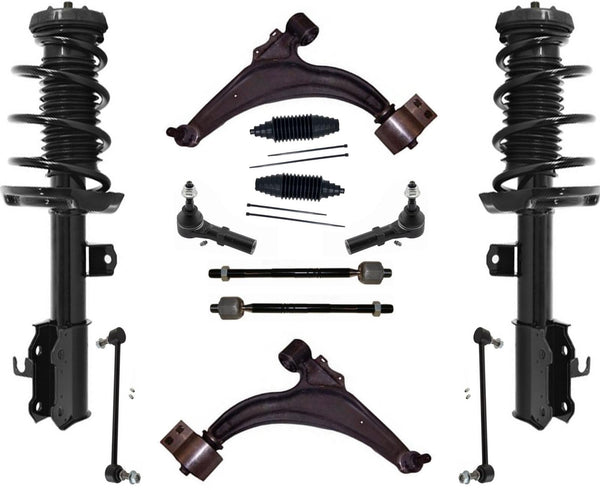 Front Complete Coil Spring Strut Control Arms for 2013-2017 Buick Verano 2.4L