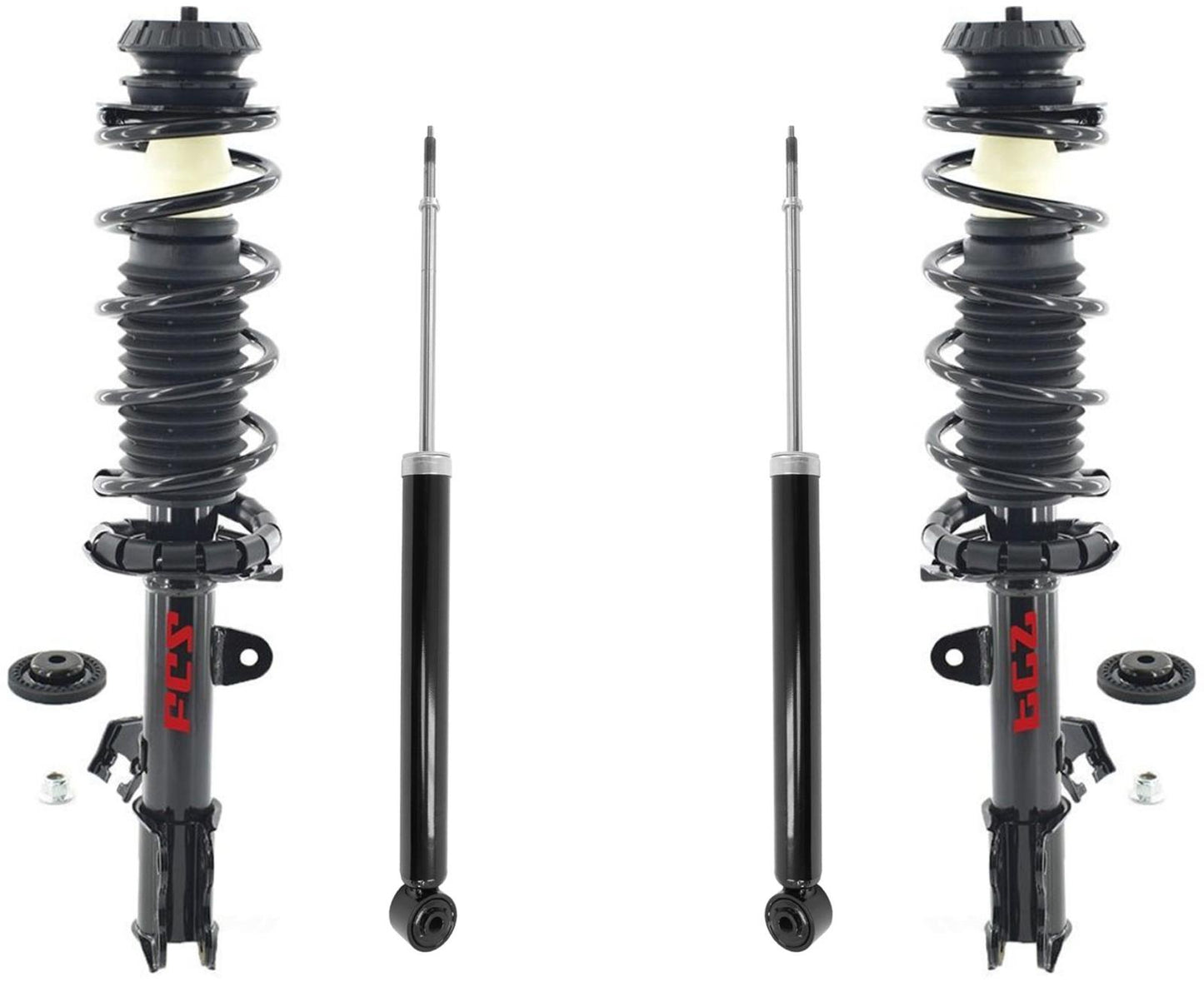 Front Complete Struts Assembly & Rear Shocks For Nissan Versa 1.6L 2012-2019