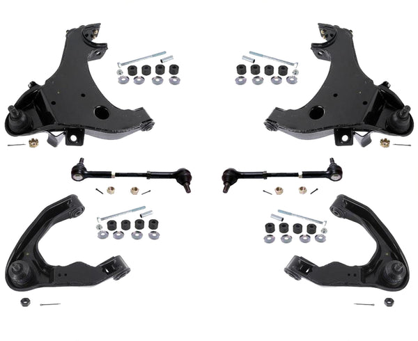 Fits For 00-04 Xterra 10-14 NP300 4x4 (2) Control Arm Ball Joint Tie Rods 8Pc Kt