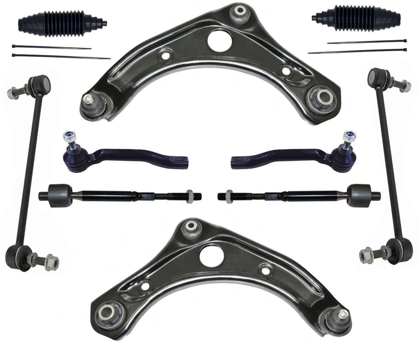 Barras de acoplamiento y enlaces de brazos de control inferiores delanteros para Nissan Versa 1.6L 2012-2019