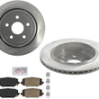 Coated Disc Brake Rotors & Ceramic Pads For Grand Cherokee 22-23 W/ 330MM Rear