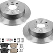 For Honda Civic Si 2.0L 02-03 Performance Carbon Rear Brake Rotors Brake Pads