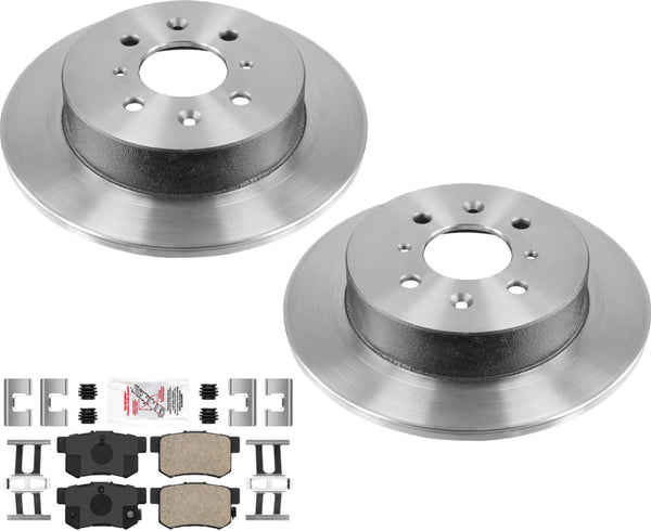 For Honda Civic Si 2.0L 02-03 Performance Carbon Rear Brake Rotors Brake Pads