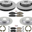 320MM Front Disc Brake Rotors Pads Hardware Brakes For Ford Mustang 2015-2022