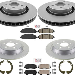 320MM Front Disc Brake Rotors Pads Hardware Brakes For Ford Mustang 2015-2022