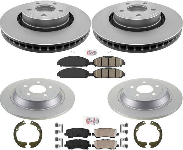 320MM Front Disc Brake Rotors Pads Hardware Brakes For Ford Mustang 2015-2022