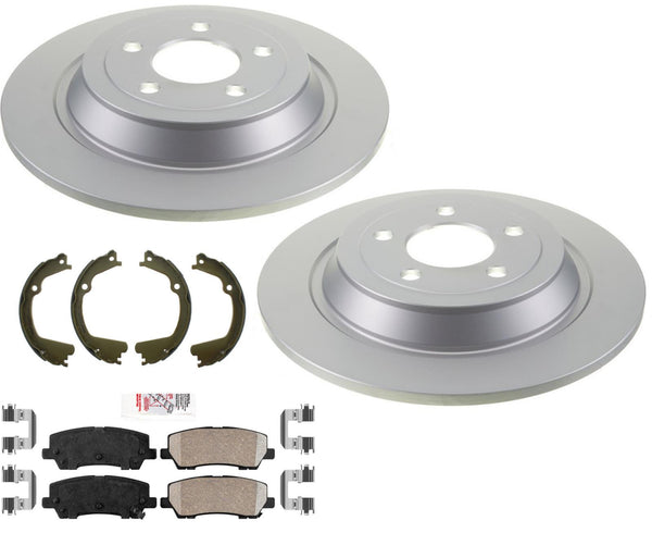 320MM Rear Disc Brake Rotors Pads Hardware Brakes For Ford Mustang 2015-2022