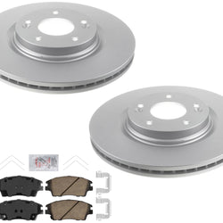 Front Disc Brake Rotors Hardware Ceramic Pads For Kia Sportage w 305MM 2016-22