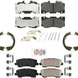 For Ford Mustang 2015-22 with Performance Package Disc Brake Pads Parking Shoes