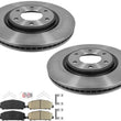 For Nissan Titan 17-23 Frt Performance Carbon Disc Disc Brake Rotors Brake Pads
