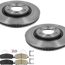 For Nissan Titan 17-23 Frt Performance Carbon Disc Disc Brake Rotors Brake Pads