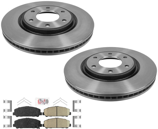For Nissan Titan 17-23 Frt Performance Carbon Disc Disc Brake Rotors Brake Pads