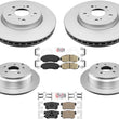 Front & Rear Coated Rotors & Brake Pads For Honda CRV 2012-2016 All Wheel Drive