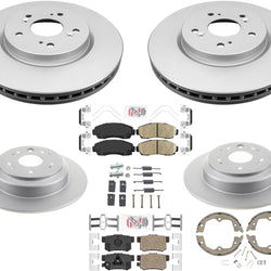 Pastillas de freno de rotores de freno de disco recubiertos Frt & Rr para Honda Crosstour 2010-2015