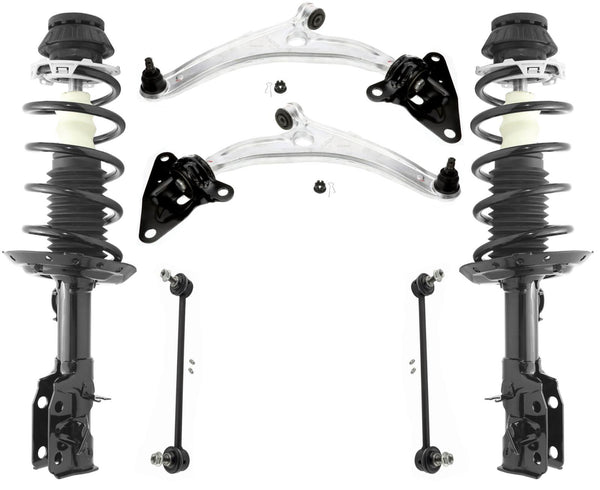 Front Complete Struts Lower Control Arms & Sway Bar Links For Honda CR-Z 11-15