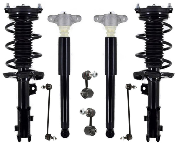 Front Struts Rear Complete Shocks & Sway Bar Links For Kia Forte 2.0L 2019-2021