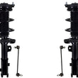 Front Complete Struts Assembly & Sway Bar Links For Kia Forte GT 2020-2022