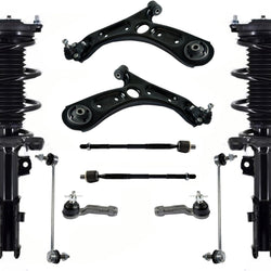 Front Struts Lower Control Arms Tie Rods & Links For Kia Forte 2.0L 2019-2021