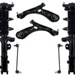 Front Struts Lower Control Arms & Sway Bar Links For Kia Forte 2.0L 2019-2021
