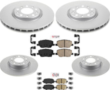 Rotores de freno y pastillas de freno revestidos F&amp; R con herrajes para Jeep Renegade 2015-2022