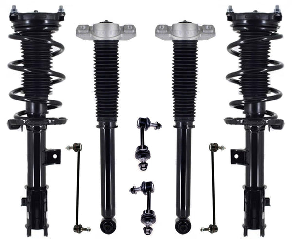 Front Struts Complete Rear Shocks & Sway Bar Links For Hyundai Santa Fe 19-2020