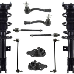 Front Struts Ball Joints Tie Rods & Sway Bar Links For Hyundai Santa Fe 19-2020