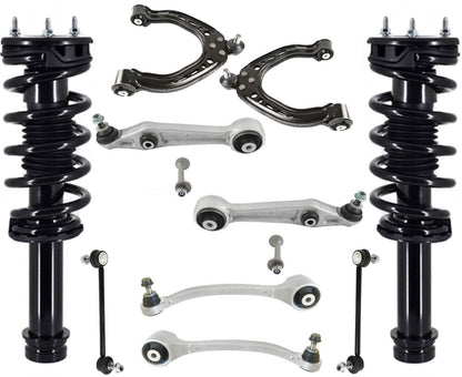 Front Struts Control Arms Tie Rods & Links For Tesla S 2014-2016 All Wheel Drive