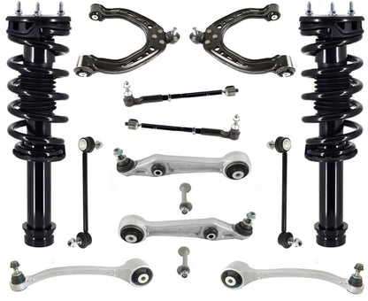 Front Struts Control Arms Tie Rods & Links For Tesla S 2014-2016 All Wheel Drive