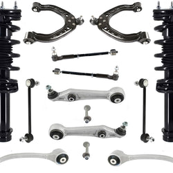Front Struts Control Arms Tie Rods & Links For Tesla S 2014-19 All Wheel Drive