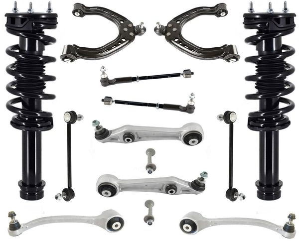 Front Struts Control Arms Tie Rods & Links For Tesla S 2014-19 All Wheel Drive