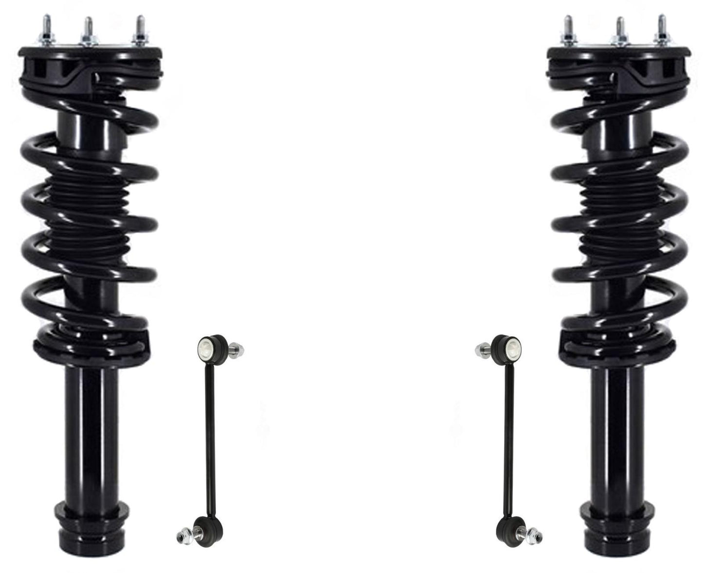 Front Complete Struts & Sway Bar Links For Tesla S 2014-19 All Wheel Drive