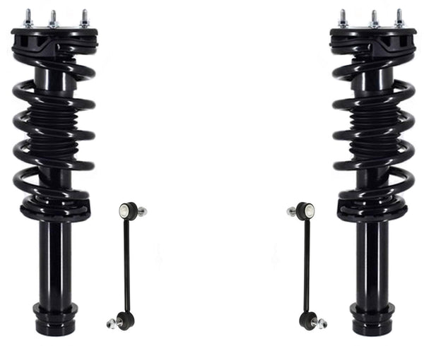 Front Complete Struts & Sway Bar Links For Tesla S 2014-19 All Wheel Drive