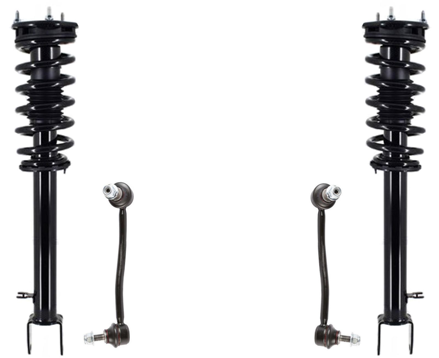 Front Complete Struts & Sway Bar Links For Tesla S 2012-2016 Rear Wheel Drive