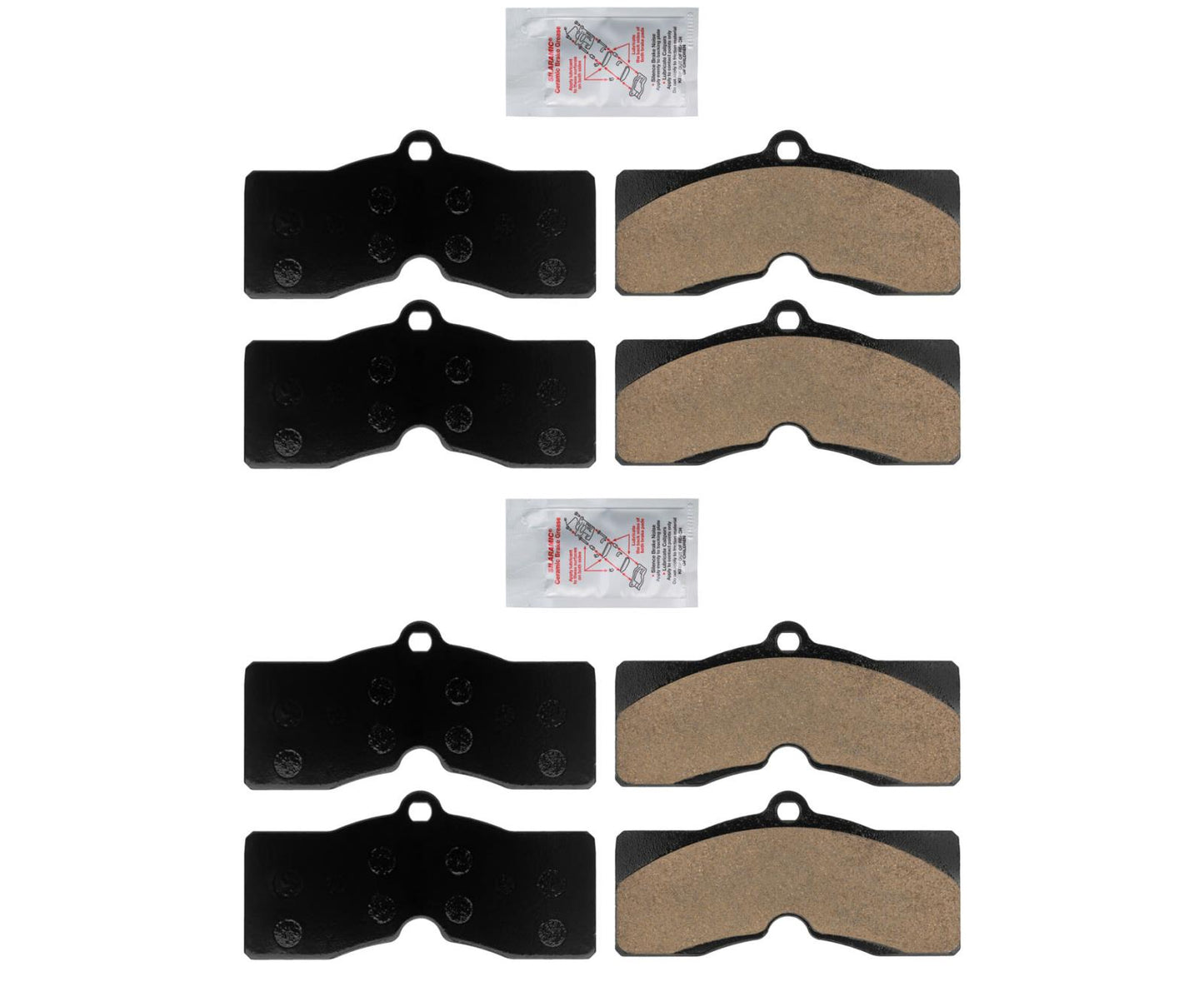 For Chevrolet Corvette 1975-1982 Front + Rear AmeriSTAR Ceramic Disc Brake Pads