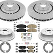 Coated Disc Brake Rotors & Ceramic Pads For  Lexus RX350 & RX450h 2010-2015