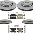 Coated Disc Brake Rotors Ceramic Pads For Lexus RX350 2016-2021 & RX450h 16-20