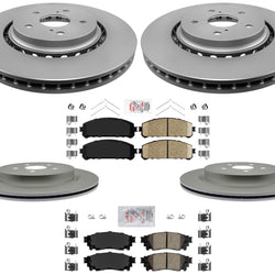 Coated Disc Brake Rotors Ceramic Pads For Lexus RX350 2016-2021 & RX450h 16-20