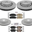 Coated Disc Brake Rotors Ceramic Pads For Lexus NX350 NX350h NX450h 2022-2023