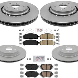 Coated Disc Brake Rotors Ceramic Pads For Lexus NX350 NX350h NX450h 2022-2023