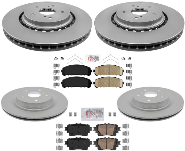 Coated Disc Brake Rotors Ceramic Pads For Lexus NX350 NX350h NX450h 2022-2023