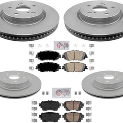 Coated Disc Brake Rotors & Ceramic Pads For Lexus UX200 UX250h 2022-2023