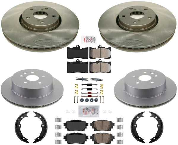 Rotores y pastillas de freno de carbono de alto rendimiento para Lexus IS350 21-23 con tracción trasera