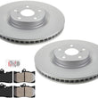 For Lexus IS300 2016-2020 Front Coated Disc Brake Rotors Coated Disc Brake Pads