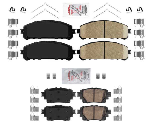 AmeriPRO Pastillas de freno de disco de cerámica para Lexus NX350 NX350h NX450h 2022-2023