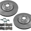 Front & Rear Brake Rotors & Brake Pads For LS460 10-17 Rear Wheel Drv w/ Sport