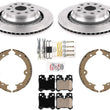 Rear Performance Carbon Disc Brake Rotors & Pads For Lexus LS460 Sport 10-2017